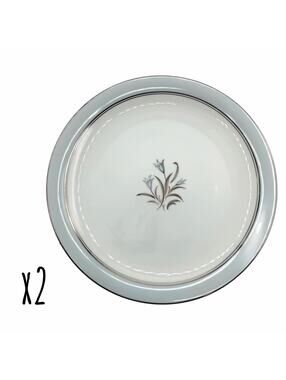 Set of 2 Vintage Noritake Bluebell 10.5” Dinner Plates